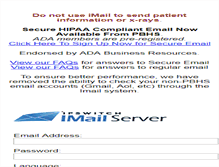 Tablet Screenshot of mail.dkoms.com
